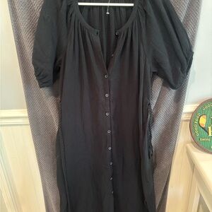 Marine Layer Black Button-Down Women's dress